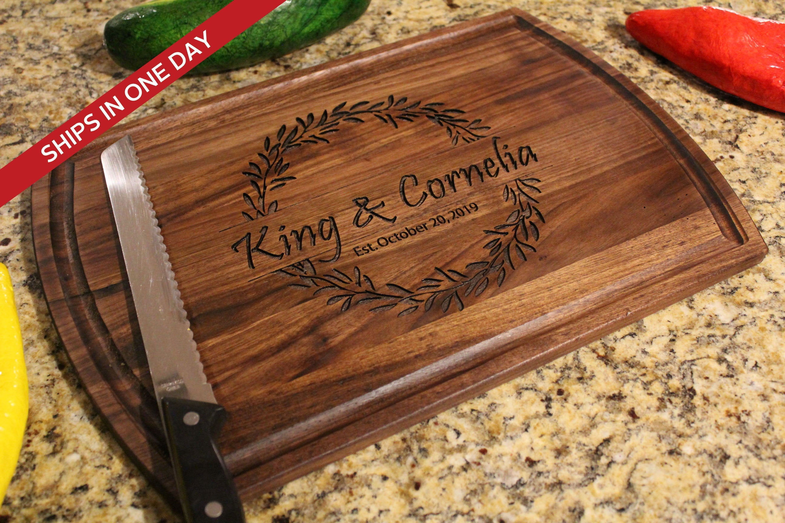 Custom Cutting Board, Personalized Cutting Board, Wedding Gift,  Housewarming Gift, Engraved Wood Cutting Board, Season Everything